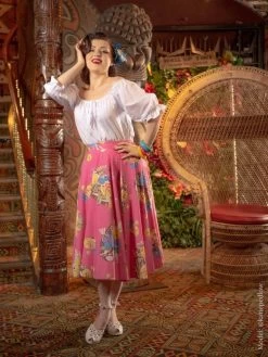 Circle Skirt Gardener Pink -Chic Apparel Shop circle skirt gardener pink p5805 26297 medium