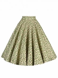Circle Skirt Glitter Holly