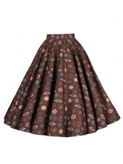 Circle Skirt Ornaments Brown