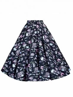 Circle Skirt Paris Black