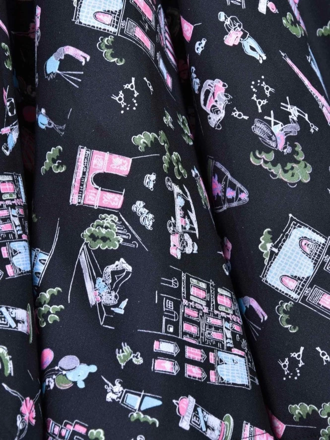 Circle Skirt Paris Black 4 Circle Skirt Paris Black - Image 2