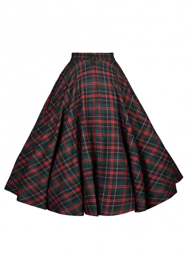 Circle Skirt Red Black Green Tartan 6 Circle Skirt Red Black Green Tartan - Image 4