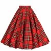 Circle Skirt Red Tartan Large -Chic Apparel Shop circle skirt red tartan large p6301 27943 medium