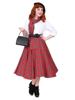 Circle Skirt Red Tartan -Chic Apparel Shop circle skirt red tartan p359 10787 medium
