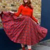 Circle Skirt Red Tartan -Chic Apparel Shop circle skirt red tartan p359 27227 medium