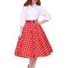 Circle Skirt Red White Polka -Chic Apparel Shop circle skirt red white polka p343 10817 medium