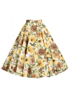Circle Skirt Roses In Bloom Yellow 11 Circle Skirt Roses In Bloom Yellow -Chic Apparel Shop circle skirt roses in bloom yellow p6275 27926 medium