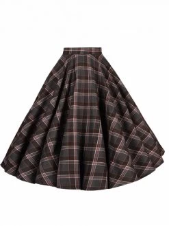 Circle Skirt Strawberry Tartan