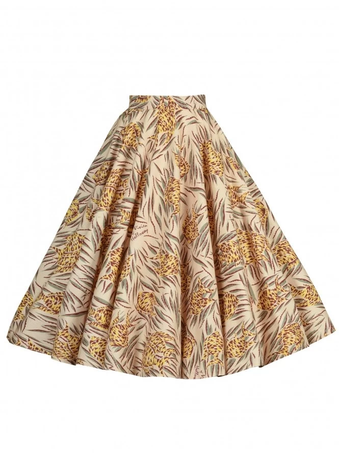 Circle Skirt Tiger Fish Beige 3 Circle Skirt Tiger Fish Beige