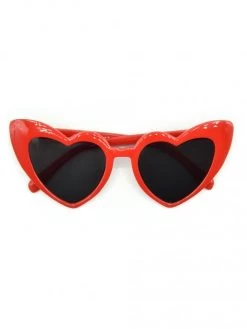 Crazy Heart Sunglasses Red