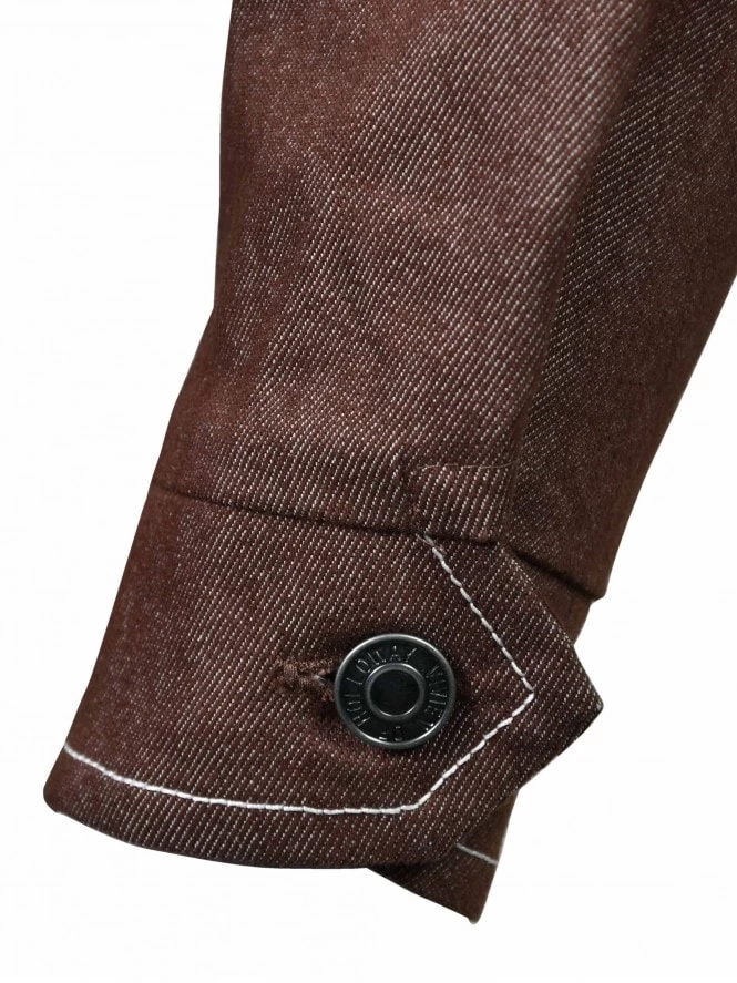 Denim Jacket Chocolate 7 Denim Jacket Chocolate - Image 5