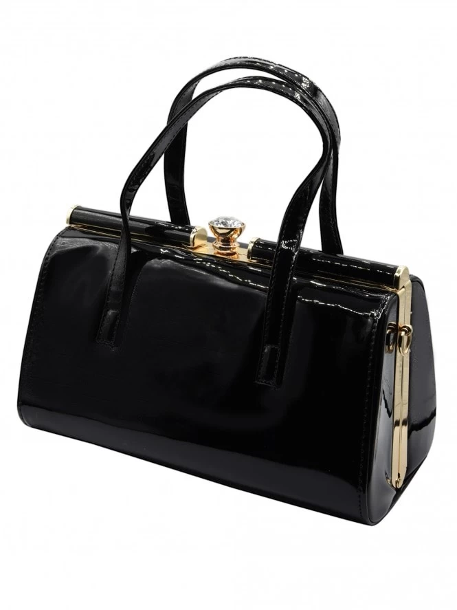 Doris Patent Black Handbag 3 Doris Patent Black Handbag