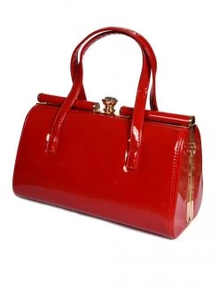 Doris Patent Red Handbag
