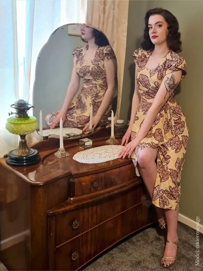 Gloria 1940s Dress Forna 3 Gloria 1940s Dress Forna