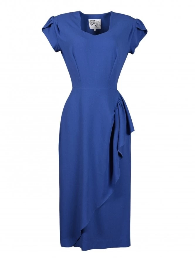 Gloria 1940s Dress Gardenia 3 Gloria 1940s Dress Gardenia