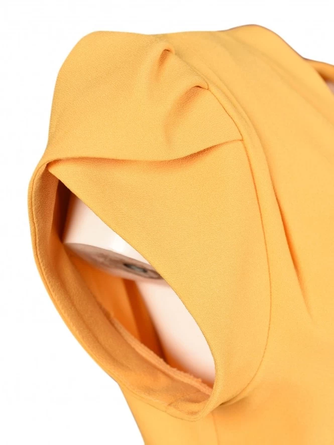 Gloria 1940s Dress Honey Bee 6 Gloria 1940s Dress Honey Bee - Image 4