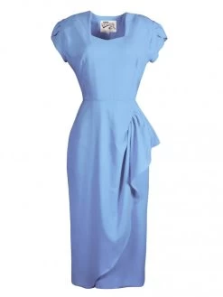 Gloria 1940s Dress Hydrangea