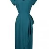 Gloria 1940s Dress Lagoon -Chic Apparel Shop gloria 1940s dress lagoon p6447 28826 medium