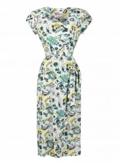 Gloria 1940s Dress Motel White -Chic Apparel Shop gloria 1940s dress motel white p6439 28828 medium