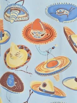 Gloria 1940s Dress Sombrero Large Sky -Chic Apparel Shop gloria 1940s dress sombrero large sky p5051 21652 medium