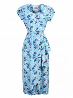 Gloria 1940s Dress Tahiti Sky 12 Gloria 1940s Dress Tahiti Sky -Chic Apparel Shop gloria 1940s dress tahiti sky p5053 22059 medium
