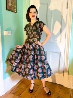 Grace Fan Midnight Dress