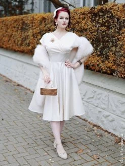 Grace Ivory Duchess Dress