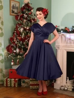 Grace Navy Duchess Dress