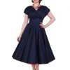Grace Navy Sateen Dress -Chic Apparel Shop grace navy sateen dress p420 13735 medium