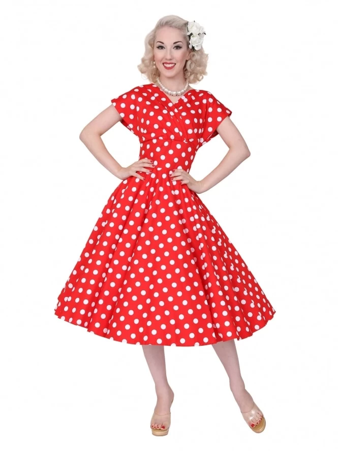 Grace Red White Polkadot Dress 6 Grace Red White Polkadot Dress - Image 4