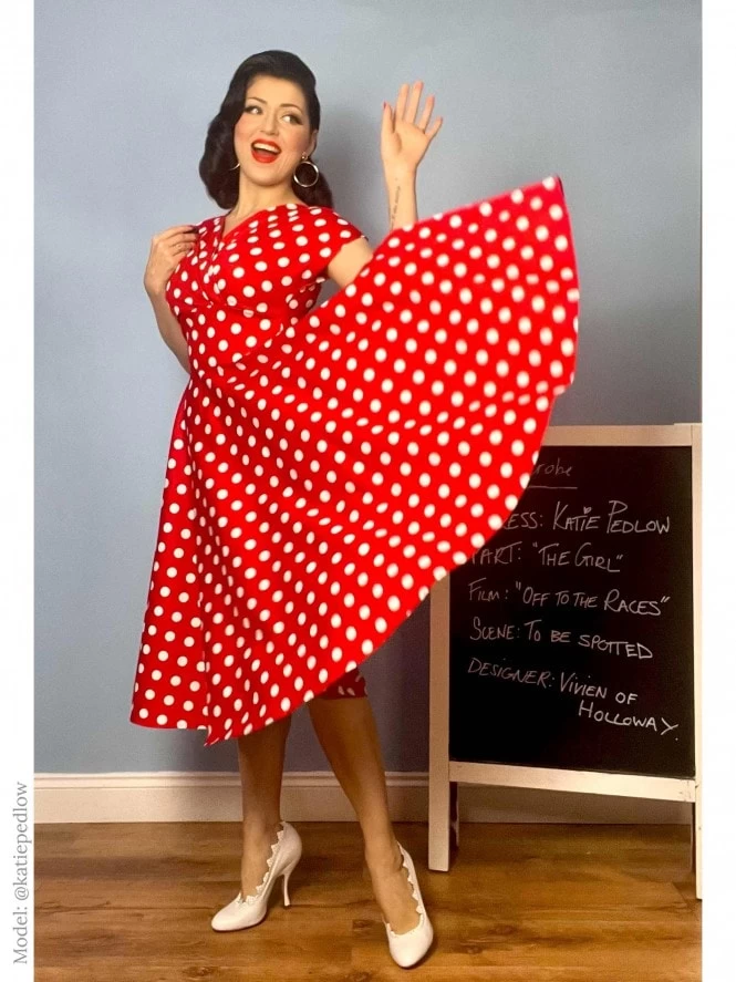 Grace Red White Polkadot Dress 3 Grace Red White Polkadot Dress