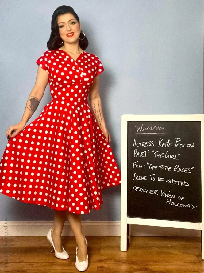 Grace Red White Polkadot Dress 4 Grace Red White Polkadot Dress - Image 2