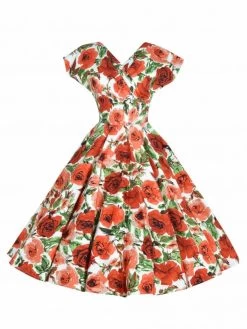 Grace Roses In Bloom Red Dress -Chic Apparel Shop grace roses in bloom red dress p4700 20344 medium