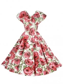 Grace White Pink Rose Dress 15 Grace White Pink Rose Dress -Chic Apparel Shop grace white pink rose dress p4711 20183 medium