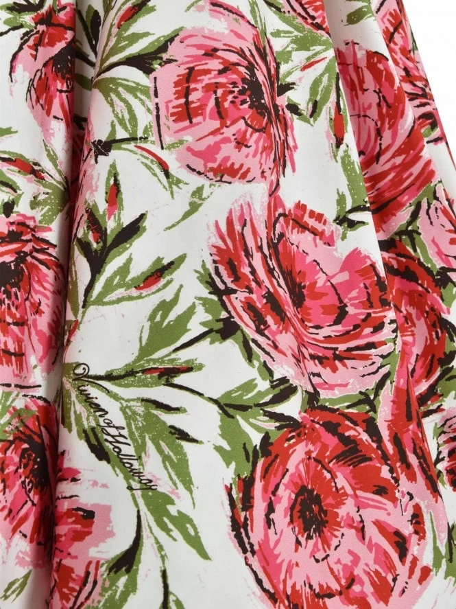 Grace White Pink Rose Dress 10 Grace White Pink Rose Dress - Image 8