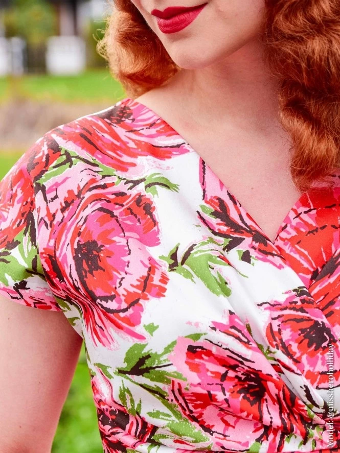 Grace White Pink Rose Dress 6 Grace White Pink Rose Dress - Image 4