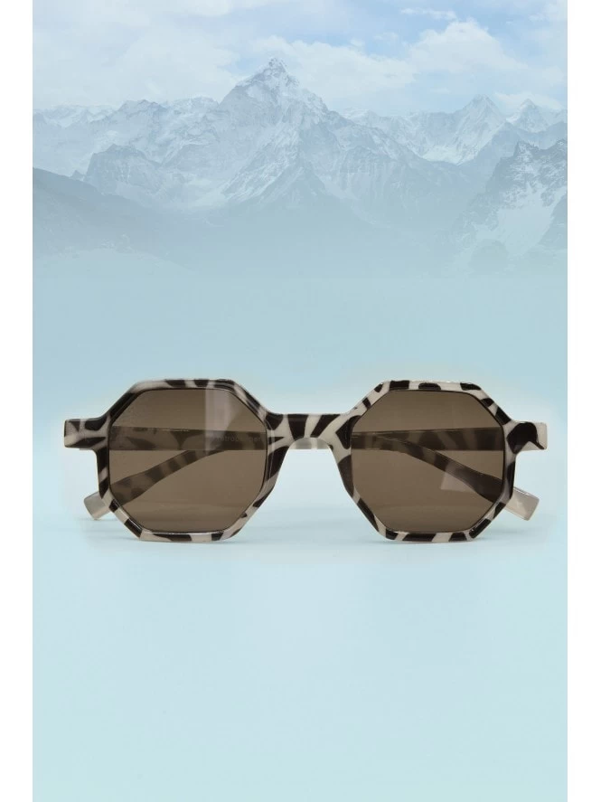Grey Tortoiseshell Hex Sunglasses 3 Grey Tortoiseshell Hex Sunglasses
