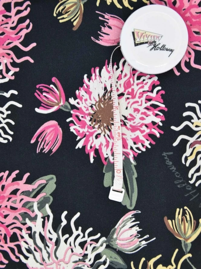 Jezebel Black Chrysanthemum Dress 10 Jezebel Black Chrysanthemum Dress - Image 8