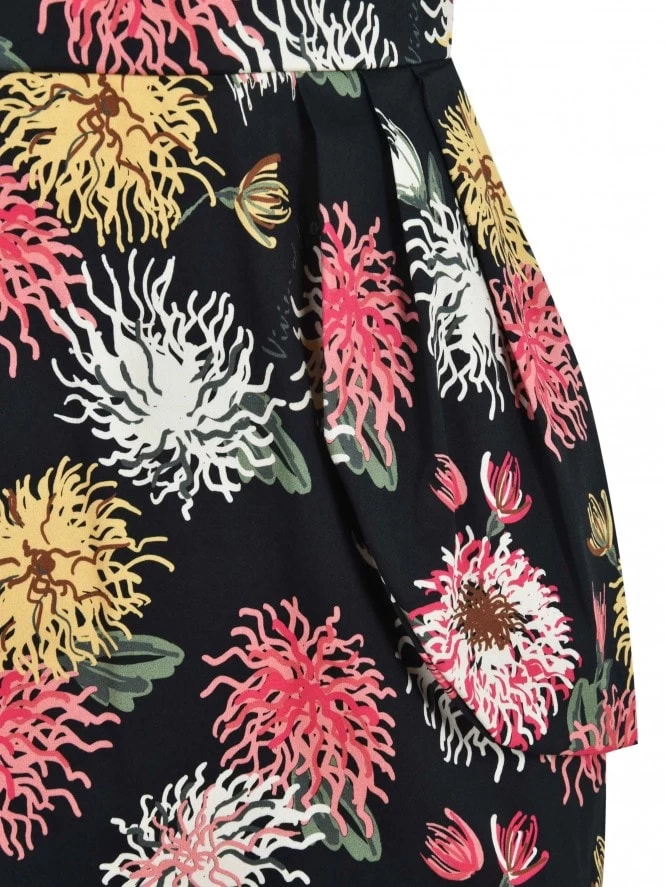 Jezebel Black Chrysanthemum Dress 7 Jezebel Black Chrysanthemum Dress - Image 5