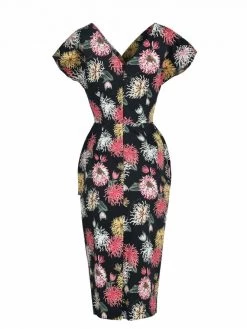 Jezebel Black Chrysanthemum Dress 15 Jezebel Black Chrysanthemum Dress -Chic Apparel Shop jezebel black chrysanthemum dress p4691 20202 medium