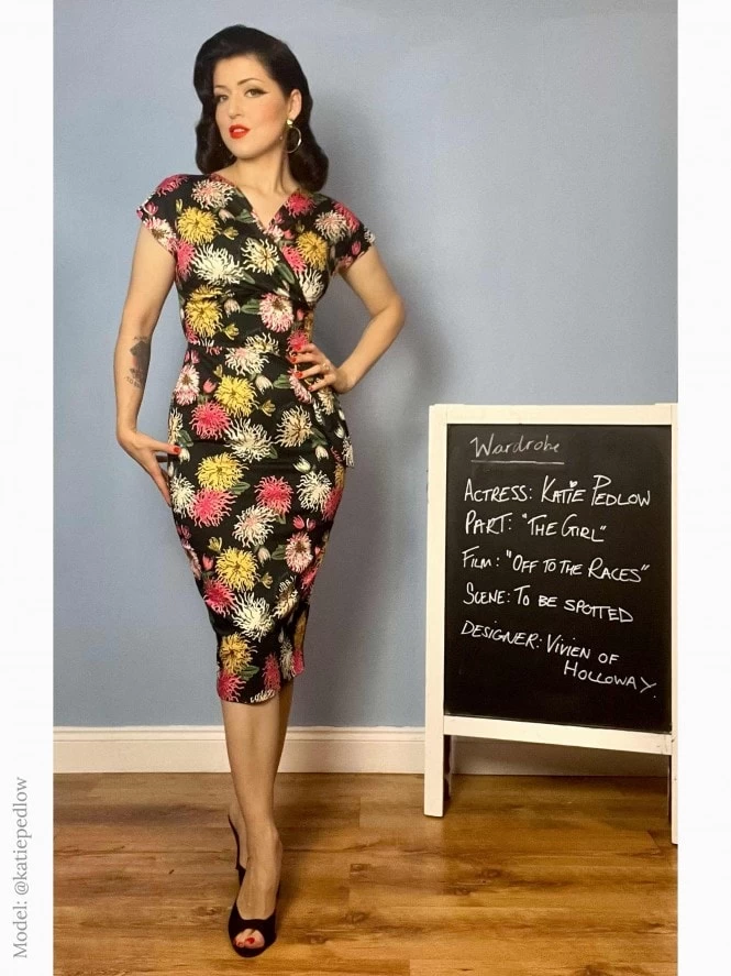 Jezebel Black Chrysanthemum Dress 3 Jezebel Black Chrysanthemum Dress