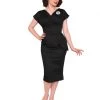 Jezebel Black Sateen Dress -Chic Apparel Shop jezebel black sateen dress p366 13846 medium