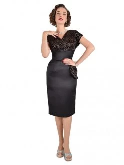 Jezebel Bronze Leopard Bust Dress