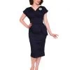 Jezebel Navy Sateen Dress 2 Jezebel Navy Sateen Dress -Chic Apparel Shop jezebel navy sateen dress p368 13852 medium