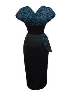 Jezebel Teal Leopard Bust Dress -Chic Apparel Shop jezebel teal leopard bust dress p354 18142 medium