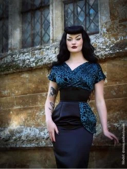 Jezebel Teal Leopard Bust Dress -Chic Apparel Shop jezebel teal leopard bust dress p354 24011 medium