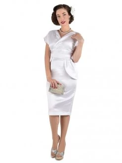 Jezebel White Duchess Dress