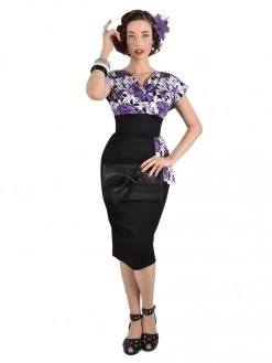 Jezebel Wild Rose Purple Bust Dress