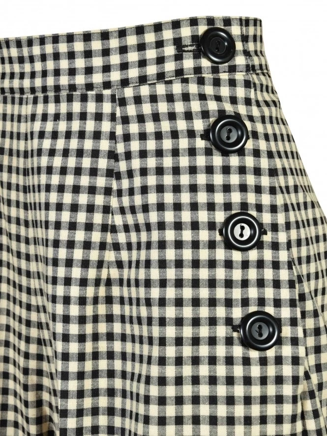 Katharine Trousers Black And Cream Gingham 7 Katharine Trousers Black And Cream Gingham - Image 5