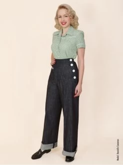 Katharine Trousers Black Denim -Chic Apparel Shop katharine trousers black denim p501 8462 medium